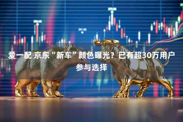 爱一配 京东“新车”颜色曝光？已有超30万用户参与选择