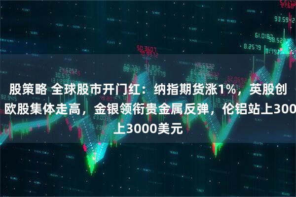 股策略 全球股市开门红：纳指期货涨1%，英股创新高，欧股集体走高，金银领衔贵金属反弹，伦铝站上3000美元