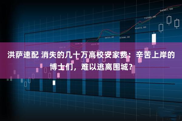 洪萨速配 消失的几十万高校安家费：辛苦上岸的博士们，难以逃离围城？